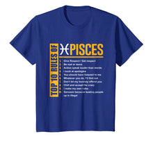 Ladda upp bild till gallerivisning, Funny shirts V-neck Tank top Hoodie sweatshirt usa uk au ca gifts for Top 10 Rules of Pisces Birthday Gifts T-Shirt 1643840
