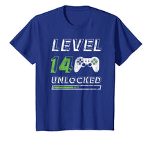 Ladda upp bild till gallerivisning, Level 14 Unlocked - 14 Year Old Gamer Funny Birthday T-Shirt 1495357
