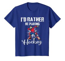 Ladda upp bild till gallerivisning, Funny shirts V-neck Tank top Hoodie sweatshirt usa uk au ca gifts for I'd Rather Be Playing Hockey Dabbing Goalie Shirt Boys BZR 3209437
