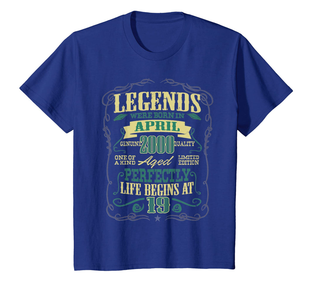Funny shirts V-neck Tank top Hoodie sweatshirt usa uk au ca gifts for 19th Birthday Gifts The Man Myth Legend April 2000 T-Shirt 1831957
