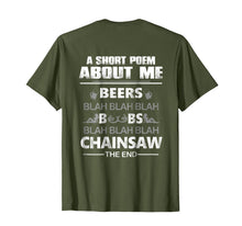 Ladda upp bild till gallerivisning, Mens A Short Poem About Me Tree Climber T-Shirt Arborist T-Shirt 931447
