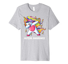 Ladda upp bild till gallerivisning, Funny shirts V-neck Tank top Hoodie sweatshirt usa uk au ca gifts for Autism Unicorn Dabbing Shirt | Autism Awareness Ribbon Tee 3108082
