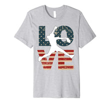 Ladda upp bild till gallerivisning, LOVE American July 4th Softball Teen Girls Women Premium T-Shirt 1076618
