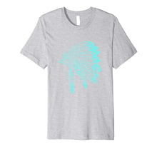 Ladda upp bild till gallerivisning, Funny shirts V-neck Tank top Hoodie sweatshirt usa uk au ca gifts for Native American Headdress - Fine Turquoise Distressed shirt 2728649
