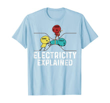 Ladda upp bild till gallerivisning, Ohm Volt Amp Electricity Explained Funny Electrician Nerd TShirt421329

