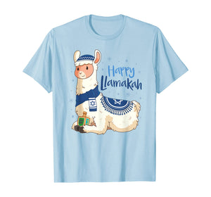Funny shirts V-neck Tank top Hoodie sweatshirt usa uk au ca gifts for Funny Hanukkah Llama Pun Happy Llamakah Gifts T-Shirt 247893