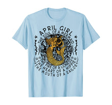 Ladda upp bild till gallerivisning, April Girl The Soul Of A Mermaid Tshirt Funny Gifts Women TShirt70437
