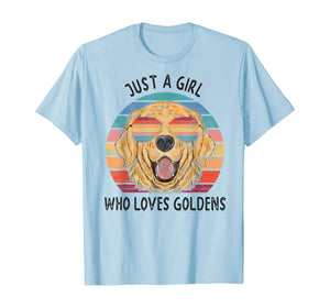 Funny shirts V-neck Tank top Hoodie sweatshirt usa uk au ca gifts for Girl Who Loves Golden Retrievers Dog Gifts  T-Shirt 229210