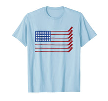 Ladda upp bild till gallerivisning, USA American Flag Hockey Cool Ice Skating Tshirt Player Gift 1586684
