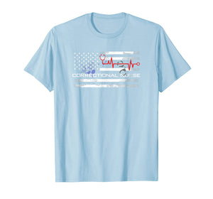 Funny shirts V-neck Tank top Hoodie sweatshirt usa uk au ca gifts for Correctional Nurse Tee Shirt - US American Flag Gifts 1481404