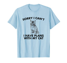 Ladda upp bild till gallerivisning, Funny shirts V-neck Tank top Hoodie sweatshirt usa uk au ca gifts for Sorry I can't I Have Plans With My Cat Mens Ladies T-Shirt 1127824

