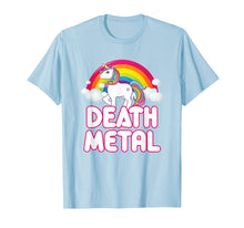 Ladda upp bild till gallerivisning, Funny shirts V-neck Tank top Hoodie sweatshirt usa uk au ca gifts for Funny Death Metal Rainbow Unicorn T-Shirt 1543344
