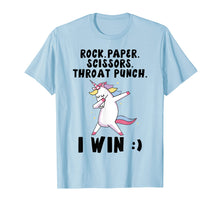 Ladda upp bild till gallerivisning, Funny shirts V-neck Tank top Hoodie sweatshirt usa uk au ca gifts for Rock paper scissors throat punch I win Unicorn T-Shirt 224809
