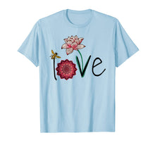 Ladda upp bild till gallerivisning, Namaste Love bee lotus yoga woman shirt 252450
