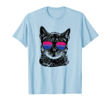 Ladda upp bild till gallerivisning, Bisexual Gay Pride Cat LGBT Sunglasses t shirt 76216
