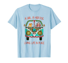 Ladda upp bild till gallerivisning, Funny shirts V-neck Tank top Hoodie sweatshirt usa uk au ca gifts for A girl and her dog living life in peace T-shirt 1443561
