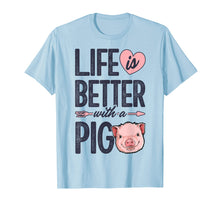 Ladda upp bild till gallerivisning, Funny shirts V-neck Tank top Hoodie sweatshirt usa uk au ca gifts for Life is Better With a Pig T shirt Pigs Farm Farmer Girls Tee 14051
