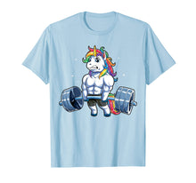 Ladda upp bild till gallerivisning, Unicorn Weightlifting T shirt Deadlift Fitness Gym Women Tee
