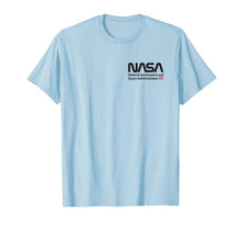 Ladda upp bild till gallerivisning, NASA Shirt, Worm Logo Insignia Symbol USA US Flag Graphic T-Shirt 123312
