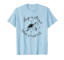 Ladda upp bild till gallerivisning, Skip A Straw Save A Turtle Shirt Save The Turtles T-Shirt 159552
