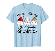 Ladda upp bild till gallerivisning, Chillin&#39; With My 2nd Grade Snowmies Christmas Teacher Gifts T-Shirt-1679960
