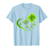 Ladda upp bild till gallerivisning, Green Celtic Cross Heart Shamrock St Patrick&#39;s Day Gifts T-Shirt-563685

