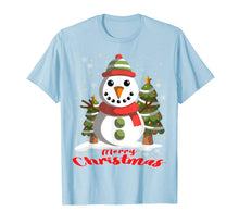 Ladda upp bild till gallerivisning, Snowman Merry Christmas Tree Snowflakes Cute Funny T-Shirt
