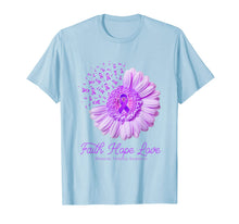 Ladda upp bild till gallerivisning, Faith Hope Love Domestic Violence Awareness Flower Ribbon T-Shirt 358886
