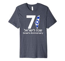 Ladda upp bild till gallerivisning, Israel Independence Day 71 Jewish Israeli Flag Gift T-shirt Premium T-Shirt 1987744
