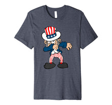 Ladda upp bild till gallerivisning, Dabbing Uncle Sam Fourth of July USA Flag Labor Memorial Day Premium T-Shirt 1905966
