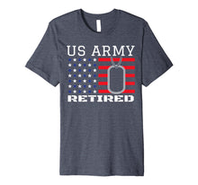 Ladda upp bild till gallerivisning, US American Flag Patriotism Dog Tag Veteran Army Retirement  Premium T-Shirt 1036032
