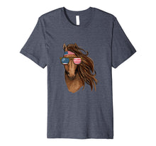 Ladda upp bild till gallerivisning, Funny shirts V-neck Tank top Hoodie sweatshirt usa uk au ca gifts for Cool Patriot Horse T Shirt 4th July Horse Tee USA Flag 2684588
