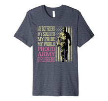 Ladda upp bild till gallerivisning, My Boyfriend My Soldier Hero Proud Army Girlfriend Lover Premium T-Shirt 892072
