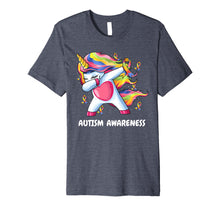 Ladda upp bild till gallerivisning, Funny shirts V-neck Tank top Hoodie sweatshirt usa uk au ca gifts for Autism Unicorn Dabbing Shirt | Autism Awareness Ribbon Tee 3108082
