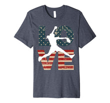 Ladda upp bild till gallerivisning, LOVE American July 4th Softball Teen Girls Women Premium T-Shirt 1076618
