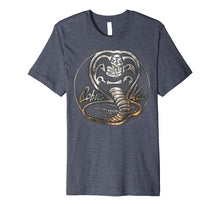 Ladda upp bild till gallerivisning, Cobra Kai Rusted Steel Snake Logo Premium T-Shirt

