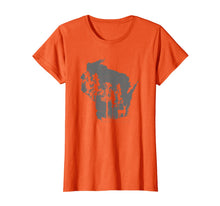 Ladda upp bild till gallerivisning, Proud Wisconsin Deer Hunter State Map Outline T-Shirt 30819258
