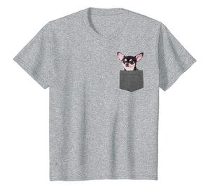 Chihuahua In Pocket T-Shirt Chihuahua Lovers Gifts
