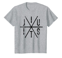 Ladda upp bild till gallerivisning, Brazilian Jiu Jitsu T-Shirt - Bjj Distressed Tee - Black Ink
