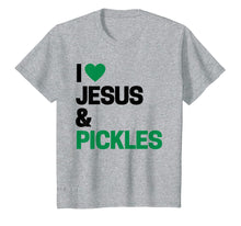 Ladda upp bild till gallerivisning, Funny shirts V-neck Tank top Hoodie sweatshirt usa uk au ca gifts for I Love Pickles Shirt I Love Jesus &amp; Pickles T-Shirt 2232118
