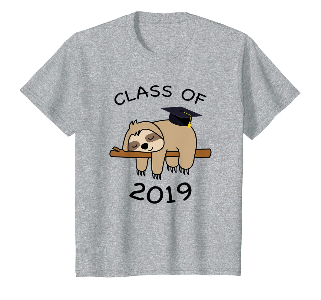 Funny shirts V-neck Tank top Hoodie sweatshirt usa uk au ca gifts for Graduation Sloth Funny Class Of 2019 Graduate Tee Grad Gifts 2188836