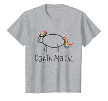 Ladda upp bild till gallerivisning, Death Metal Unicorn Rainbow Tshirt Sarcastic Music Graphic
