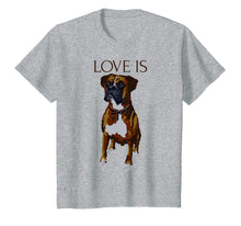 Ladda upp bild till gallerivisning, Funny shirts V-neck Tank top Hoodie sweatshirt usa uk au ca gifts for Boxer T-shirt Love Is Cute Boxer Dog Mom Dad Gifts 407466
