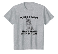 Ladda upp bild till gallerivisning, Funny shirts V-neck Tank top Hoodie sweatshirt usa uk au ca gifts for Sorry I can't I Have Plans With My Cat Mens Ladies T-Shirt 1086693
