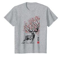Ladda upp bild till gallerivisning, Funny shirts V-neck Tank top Hoodie sweatshirt usa uk au ca gifts for Sakura Deer tree japan sumi-e art t-shirt 3404613
