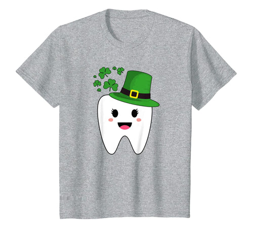 Cute Tooth With Hat Dental Assistant Gifts St Patricks day T-Shirt-261838