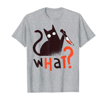 Ladda upp bild till gallerivisning, Funny Killer Cat With Knife Halloween Costume Men Women Gift T-Shirt 376153
