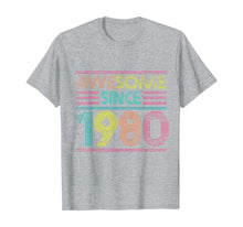 Ladda upp bild till gallerivisning, Awesome Since 1980 40th Birthday Gifts 40 Years Old T-Shirt-169308
