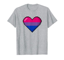 Ladda upp bild till gallerivisning, Funny shirts V-neck Tank top Hoodie sweatshirt usa uk au ca gifts for Bisexual Pride 8-Bit Pixel Heart T-Shirt 1173549
