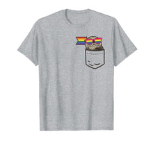 Ladda upp bild till gallerivisning, Cute Pocket Sea Otter LGBT Animal Rainbow Flag Gay Pride T-Shirt 176069
